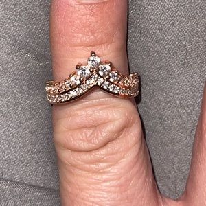 Princess tiara ring